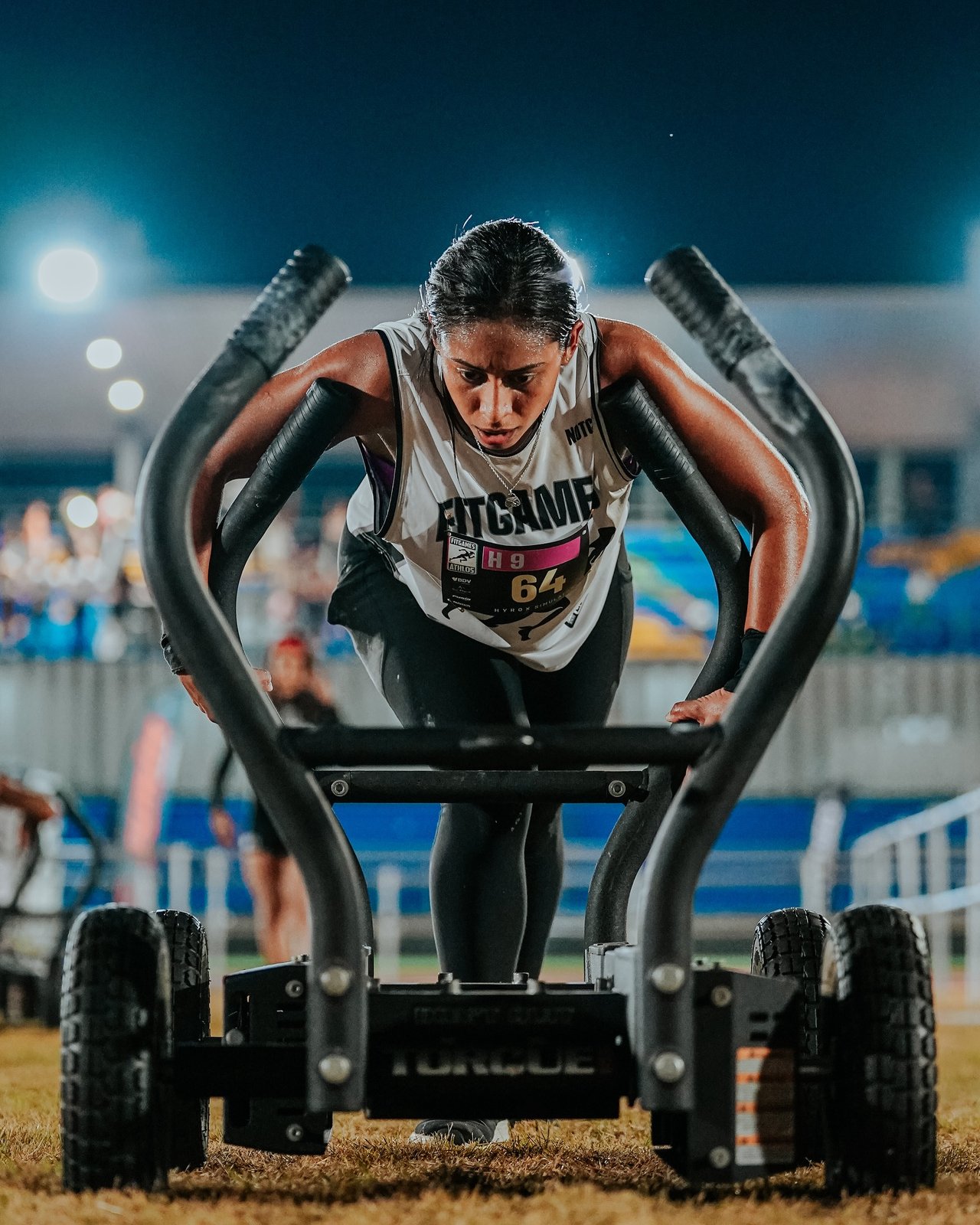 Atleta de Athlos en competencia