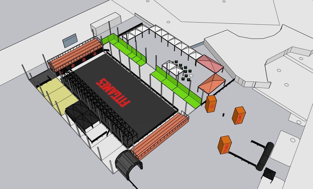 Plano del área de exposición de marcas